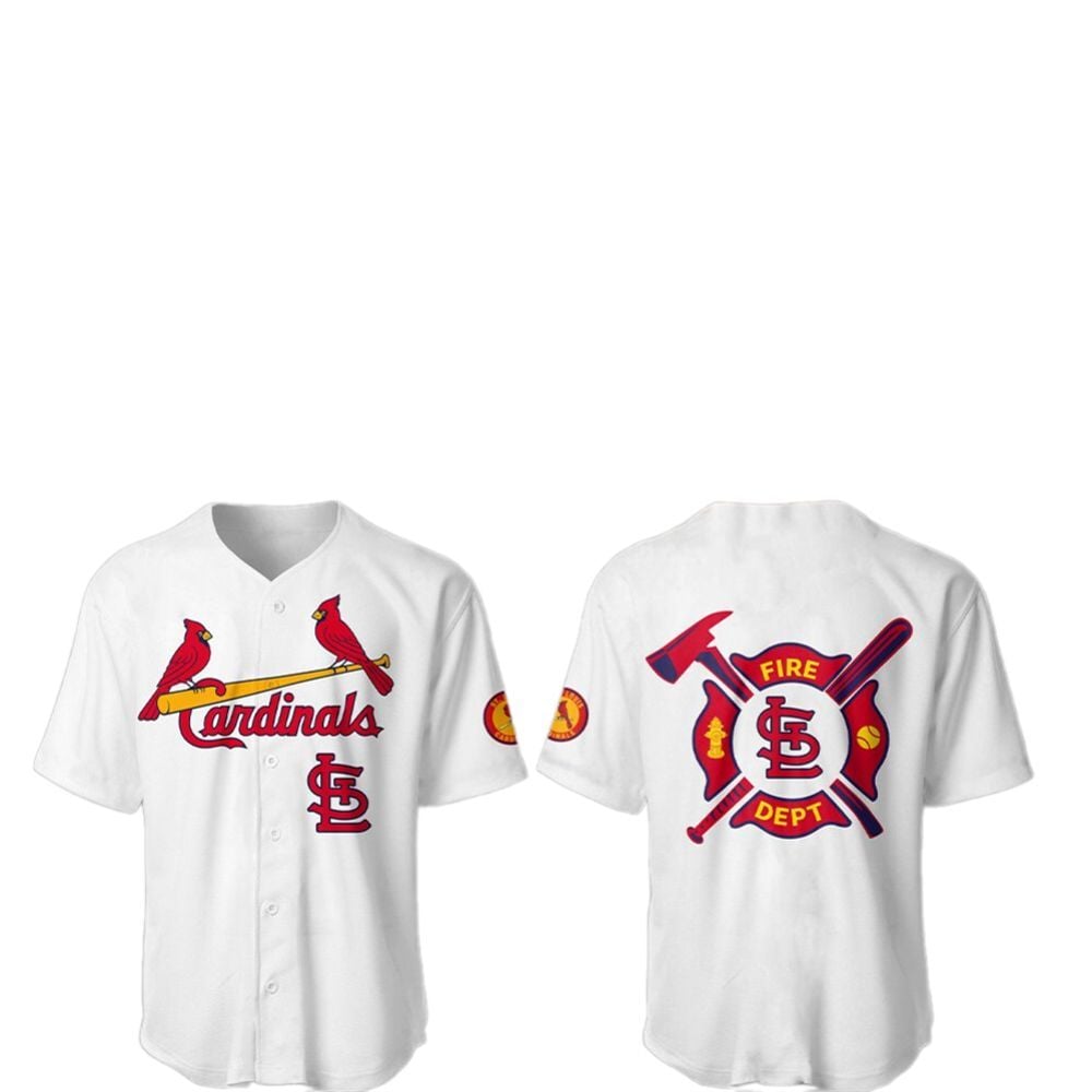 2025 Cardinals Firefighter Appreciation Night Jersey - Grishko.com