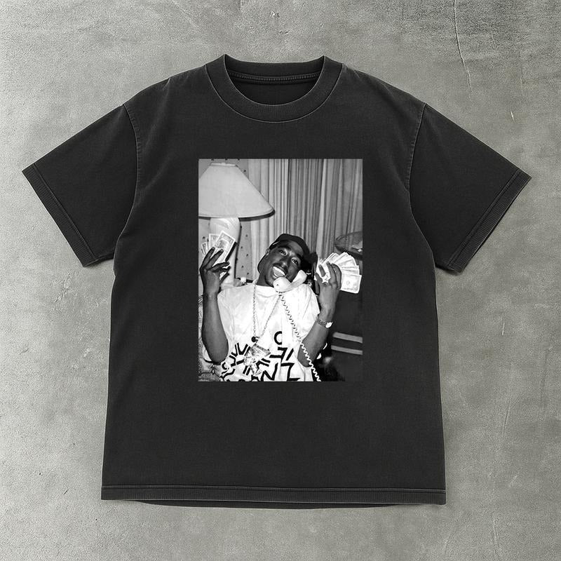 2PAC Rapper Tshirt, Hip Hop Legends and Pioneers Tee, Gift For Fan, 90s Hip Hopstyle{n002}2