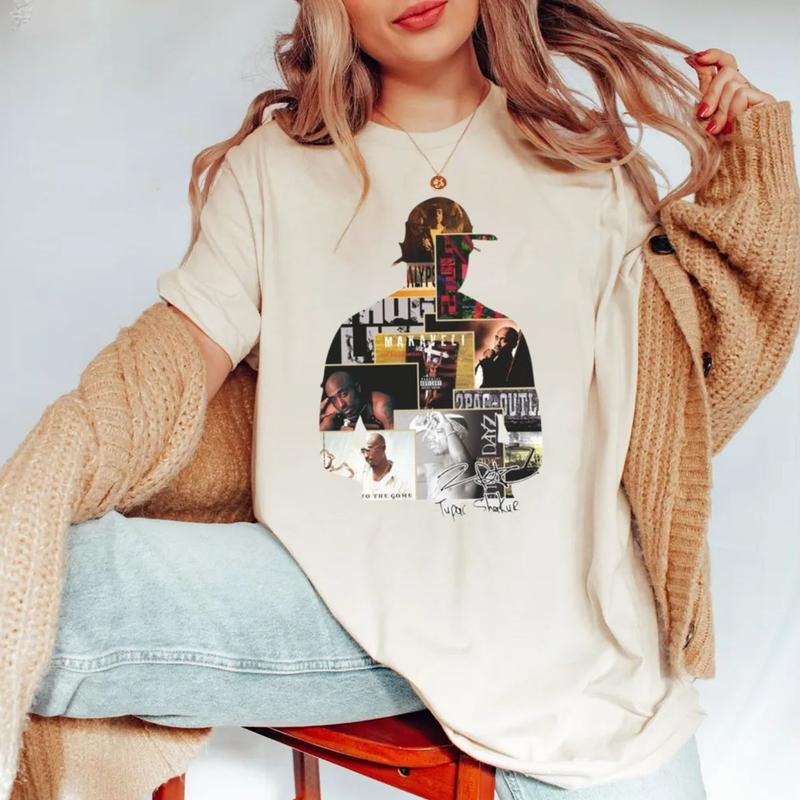2pac Album Graphic Tee, Tupac Shirt, 2pac Shirt, 90s Merch, Hip Hop 90s Legends Shirt, Rapper Merch, Unisex Short Sleeve Tee