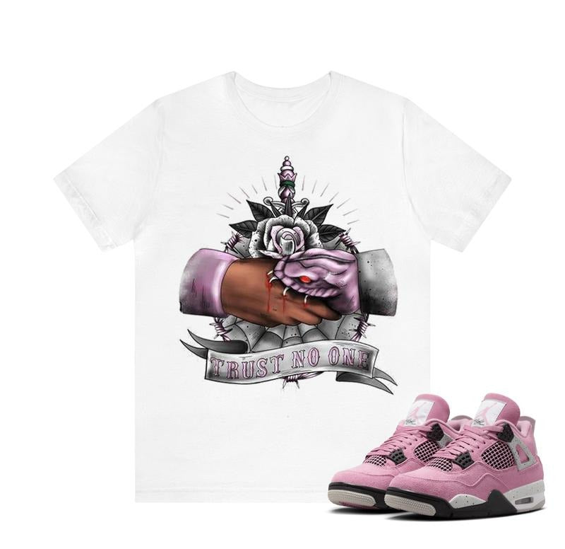 2pac Trust No One Match 4 Orchid Neutral Sneakers Unisex Y2k Graphic Tee T-shirt