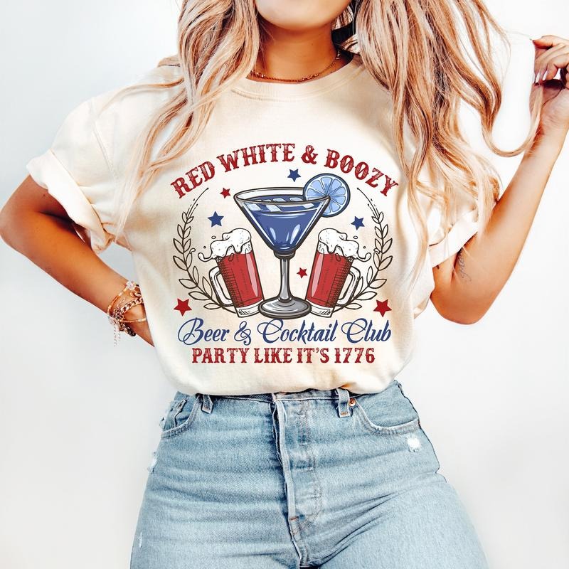 4th of July Social Club T-Shirt, America T-Shirt, Retro 4th of July T-Shirt, USA T-Shirt, Independence Day T-Shirt, Vintage America, 1776 T-Shirt, Funny T-Shirt
