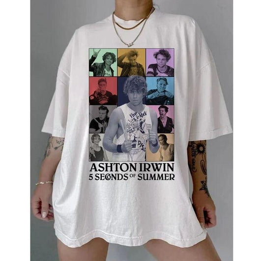 5SOS Ashton Rock Band Shirt, 5 Seconds of Summer Eras Inspired Shirt, Rock Band Tour Eras Member Tee, Rock Music Band Shirt