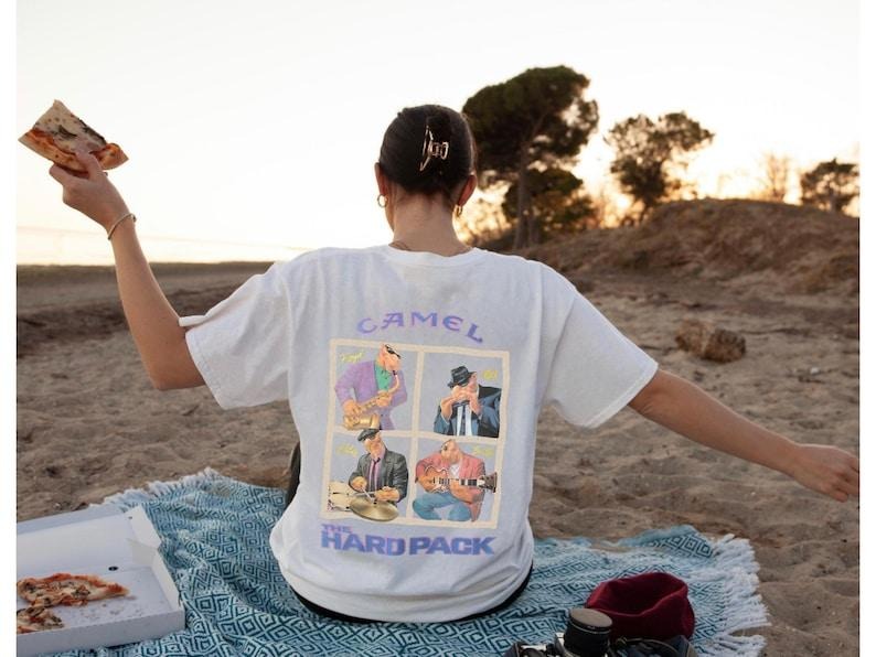 90s Camel Hard Pack Unisex Pocket Tee | Vintage Cigarette T Shirt, Joe Camel Promo Tee, Cowboy Apparel, Motorcycle Smoker T Shirt 1990s T-shirt, sweater Hoodie