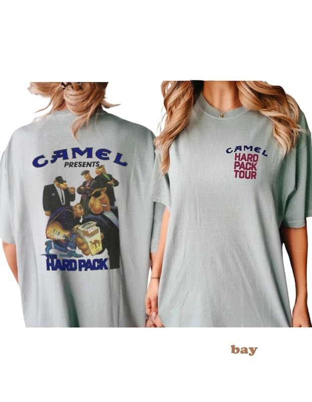 90s Camel The Hard Pack Unisex Garment-Dyed T-shirt | vintage Shirt, Joe Camel Promo Tee, Cowboy T-shirt, sweater and Hoodie 2 sides