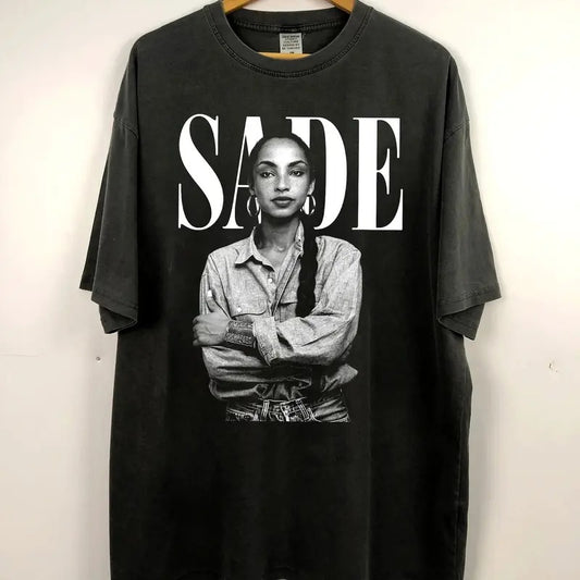90s Vintage Sade Shirt, SADE Tour Crewneck Tshirt, Sade Pop Music Fan Shirt, Sade World Tour, Sade Pop Music Shirt, Sade Album Shirt, Sade Kiss of Life Music 2024 Menswear Top Underwear Streetwear T-Shirt Tropical Round Neck Shortsleeve