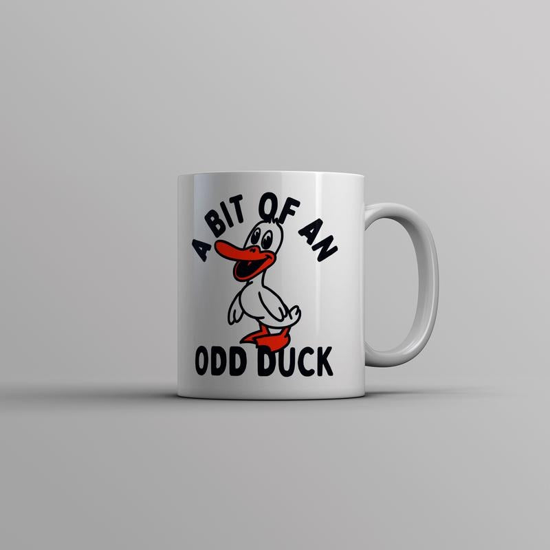 A Bit Of An Odd Duck Mug Funny Weird Different Joke Novelty Cup-11oz Funny Coffee Mugs Ceramic Printed Drinkware Cup