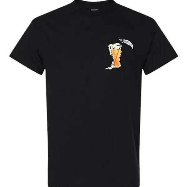 A Drink to Death Grim Reaper Shirt - Gildan, Comfy and Quality Shirt