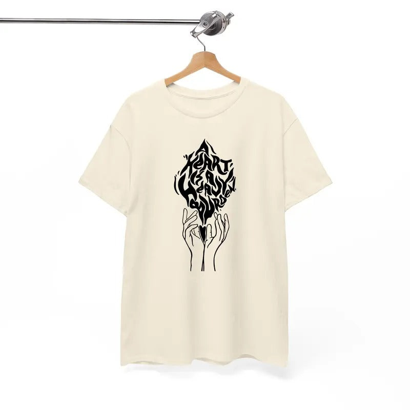 A Heart's A Heavy Burden Tshirt, Howls Moving Castle Shirt, Calcifer Shirt, Sophie and Howl Shirt, Studio Ghibli, Hayao Miyazaki, Animestyle{n002}3
