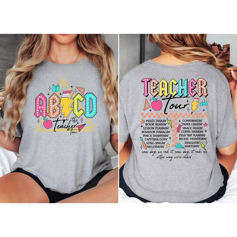 ABCD Teacher Tour Shirt, Back To School Tshirt, Funny Teacher Shirt