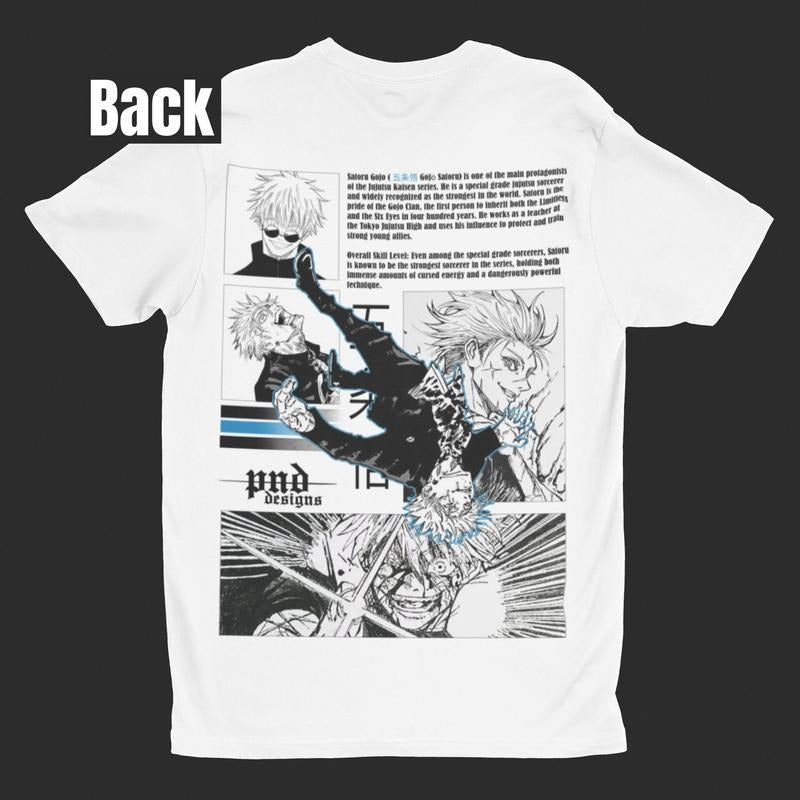 ANIME T-SHIRT Backprint | 100% cotton | Anime Streetwear Clothing | UNISEX | Fan-made merch Cotton