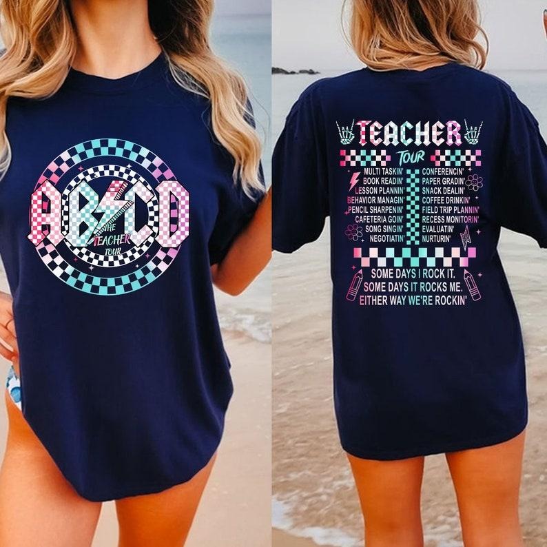 Abcd Teacher Shirt, Back To School Teacher Tour T-shirt, Teacher Life Shirt, The Back To School Tour Shirt, Gift For Teacher  T-shirt, sweater and Hoodie