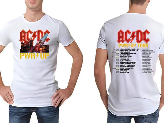 Acddc Band Rock Music Band Tour 2024 Tshirt, Concert Music Shirt, Gift For Fans, R0ck And R0ll Shirt, Unisex T-Shirt, Gifts For Men Women, Short Sleeve Tee Shirt, Gifts For Birthday Fathers Day Christmas