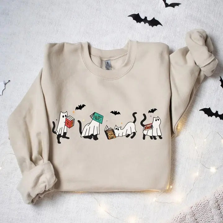 Acotar Ghost Cat, Acotar Cat Sweatshirt, Bookish Cat Sweatshirt, Throne of Glass, SJM Reader, SJM tee, cat reading Sweater, cat lovers gift T-shirt, sweater and Hoodie