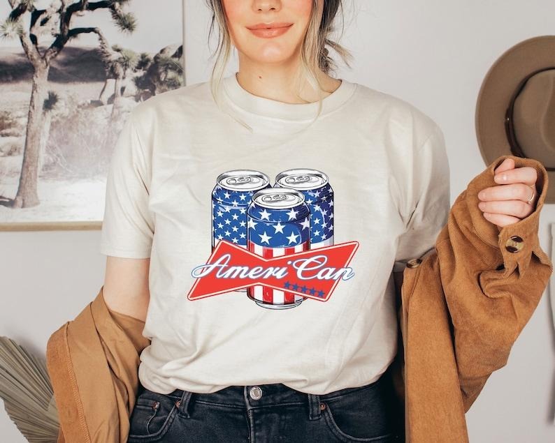 Ameri Can Beer Shirt, Patriotic Shirt, Fourth Of July Shirt, USA Flag Shirt, Memorial Day Shirt, 4th Of July Shirt, Republican Shirt