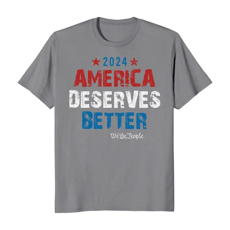America Deserves Better We The People 2024 Election T-Shirt Casual Crewneck