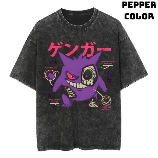 Anatomy Of A Gengar Vintage Tee, Gengar Shirt, Pokemon Shirt, Anime Manga Shirt, Halloween Shirt, Vintage Graphic Tee, Unisex T-Shirt, Gift For Fan Pokemon, Crewneck Short Sleeve Shirt Top Menswear Streetwear