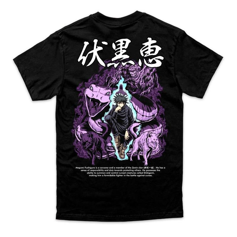 Anime Anime shirt, Megumi, Manga shirt, Anime lover, Gift for anime lover, Gift shirt, Anime fan, Jujutsu, Otaku, Cool anime shirt.