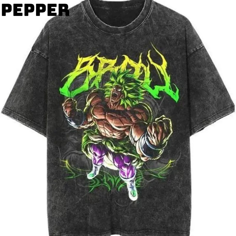 Anime T-Shirt, Workout T-Shirt, Gym T-Shirt, Pump Cover, Gift for Him, Fitness Gift, Weightlifting T-Shirt, Manga Vintage Crewneck Menswear Top