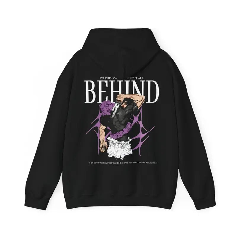 Anime Toji Hooded Sweatshirt, Anime Hoodie, Toji x The one who left it behind, gift hoodie