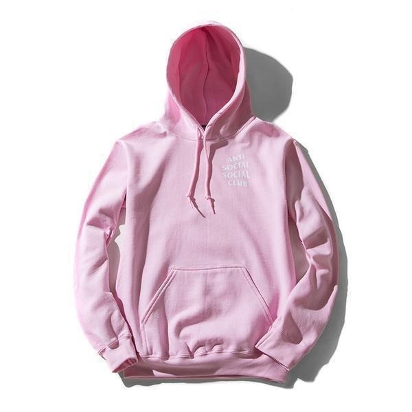 Anti Social Social Club Know You Better Pink Hoodie (ASW301) Men's Size Large