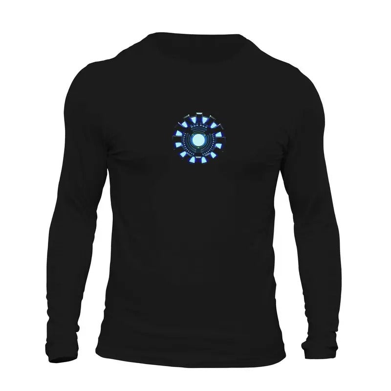 Arc Reactor Stark Industries Long Sleeve Men's T-Shirt Casual Classic