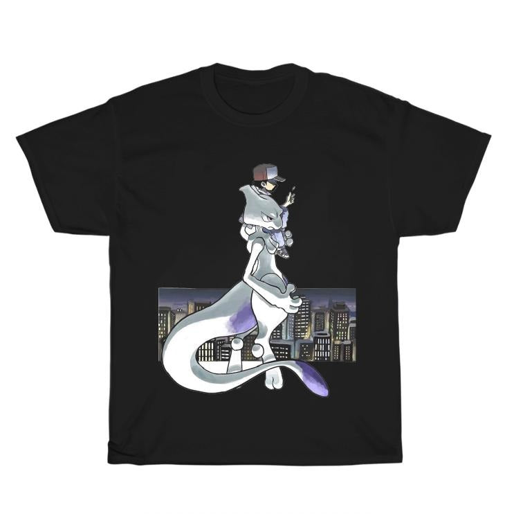 Armored Mewtwo POKeMON Series T-shirt, Pokemon Funny Graphic Tee, picachu, pokemon, Mewtwo, Womenswear Top Cotton Summer Streetwear