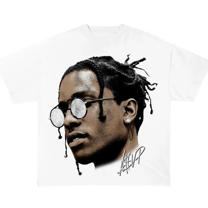 Asap Rocky Vintage Style Rap Hip Hop Tee | Graphic Shirt | Vintage Rap Graphic Tee | Unisex T-shirt | Rap Shirt | Retro Shirt, 100% Heavy Cotton Shirt