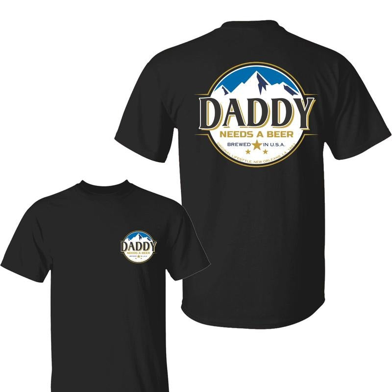 Athletic Daddy Pappy Needs Beer Logo Busch Shirt, Fathers Day Shirt, Graphic Tee For Men, For Women