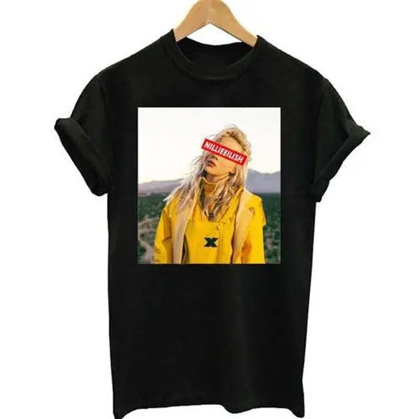 BBillieeee Eilishhh Photo Graphic T-Shirt, Rnb T-Shirt
