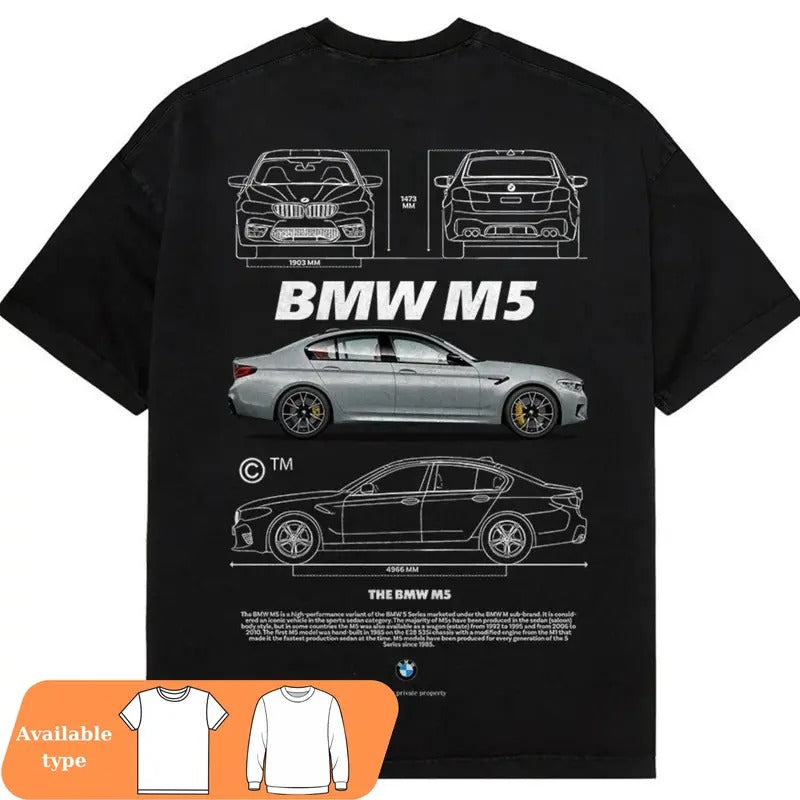 BMW M5 Aesthetic Shirt, BMW M5 Tee, Car shirt. BMW Shirt, Trendy Top, Car Graphic Shirt, Car lover shirt