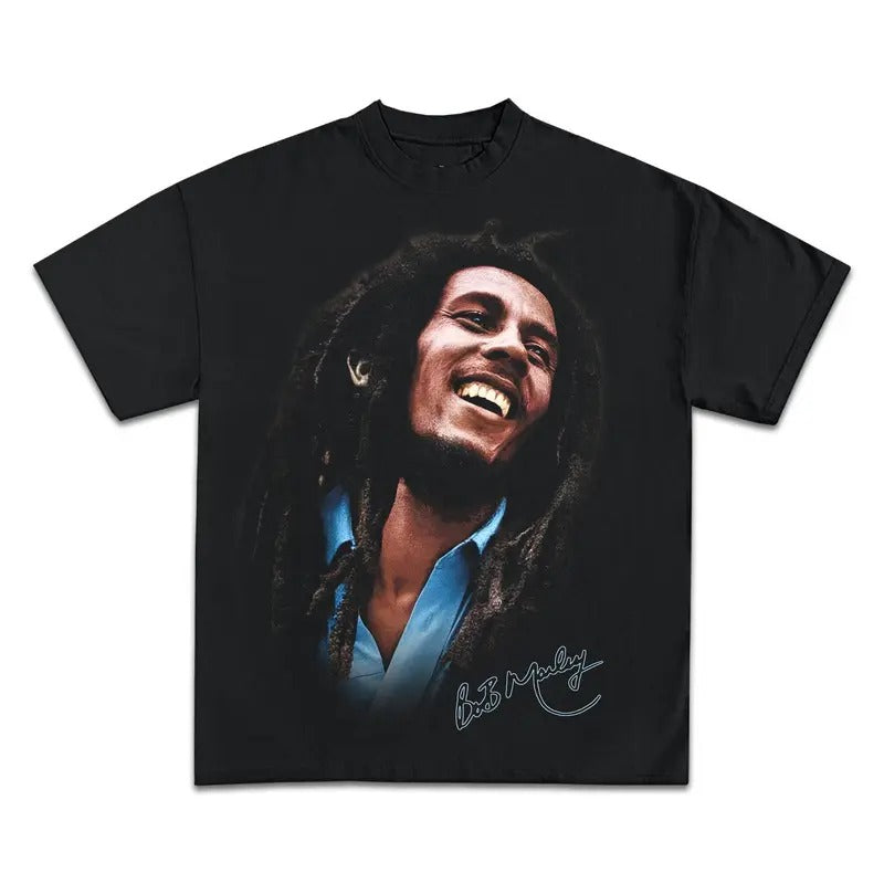 BOB MARLEY VINTAGE GRAPHIC T-SHIRT - STREETWEAR