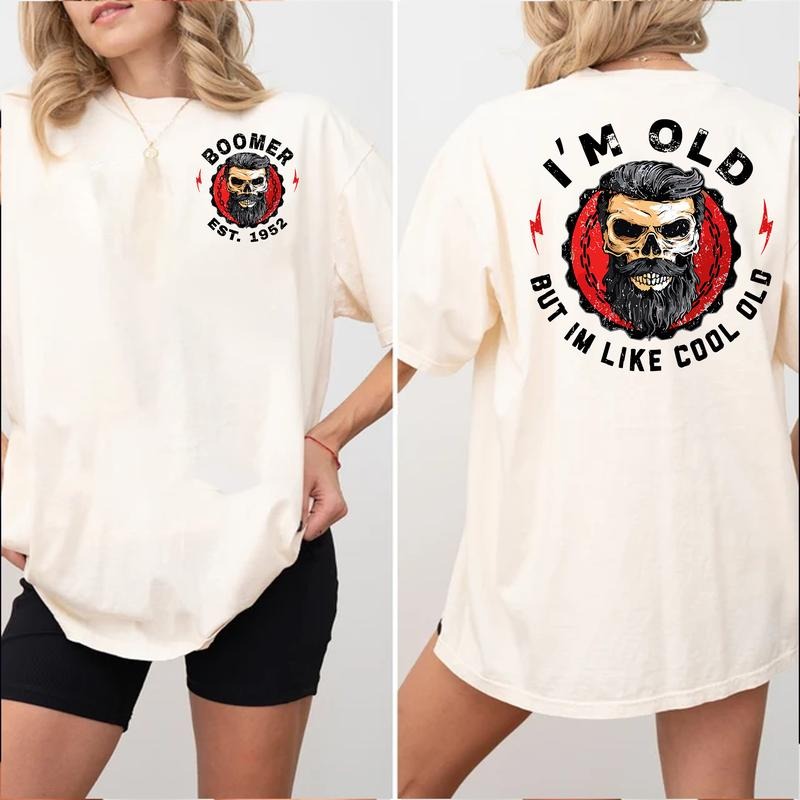 Baby Boomer Custom Year Badass Generation T-shirt, Boomer FAFO T Shirt - 100% Cotton Top Unisex Comfort Womenswear, Custom Year Of Birth Shirt