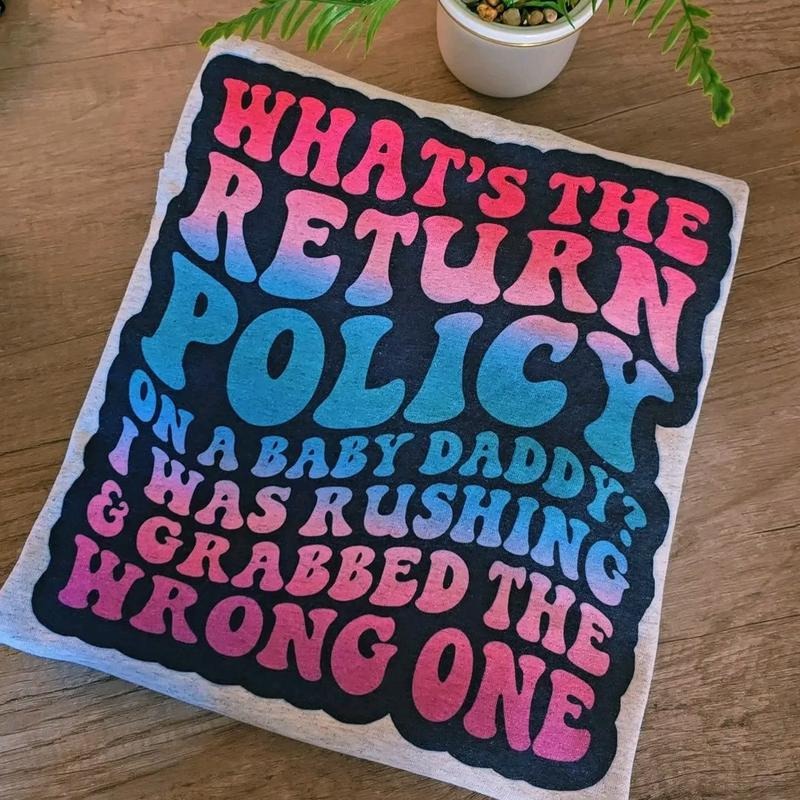 Baby Daddy Return Funny Graphic Tee Loose fit