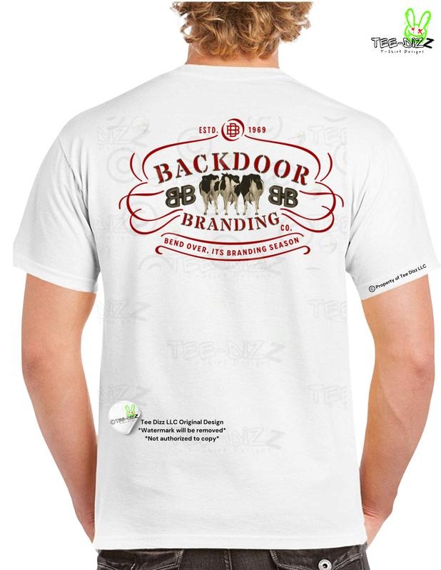 Backdoor Branding Company- Men's funny Graphic T-shirt