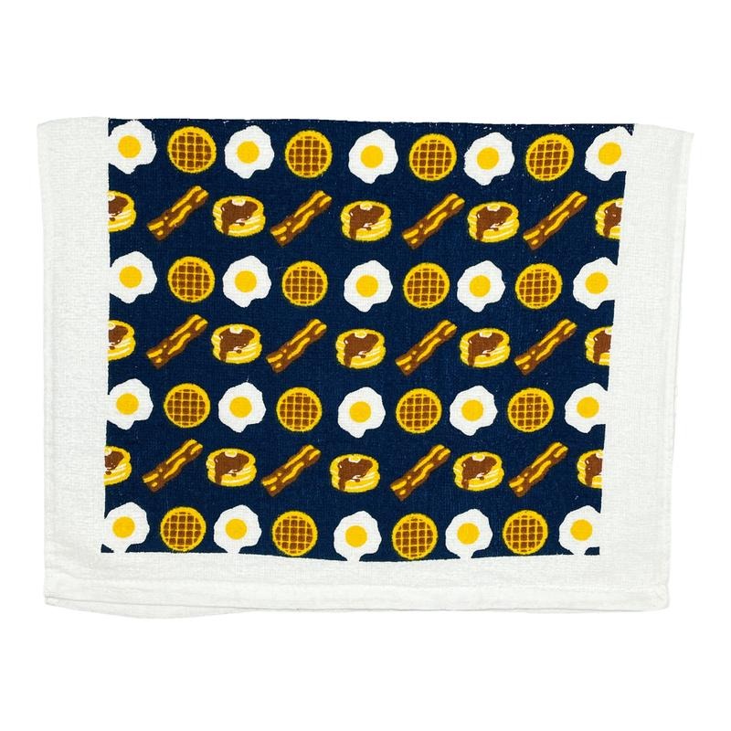 Bacon And Eggs Funny Yummy Breakfast Tea Towel Funny Dish Towels Soft Adsorbent Tea Towel
