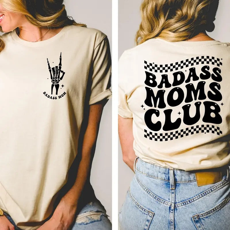 Badasss Moms Club Shirt Badass Mom Shirt Funny Mother's Day Shirt Mother's Day Gift Cool Moms Shirt New Mama Gift New Mom Shirt