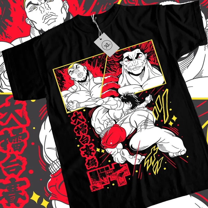 Baki Hanma T-Shirt S-4XL Baki the Grappler Yujiro Boxing Gym Anime Gift Shirt Tshirt S-4XL