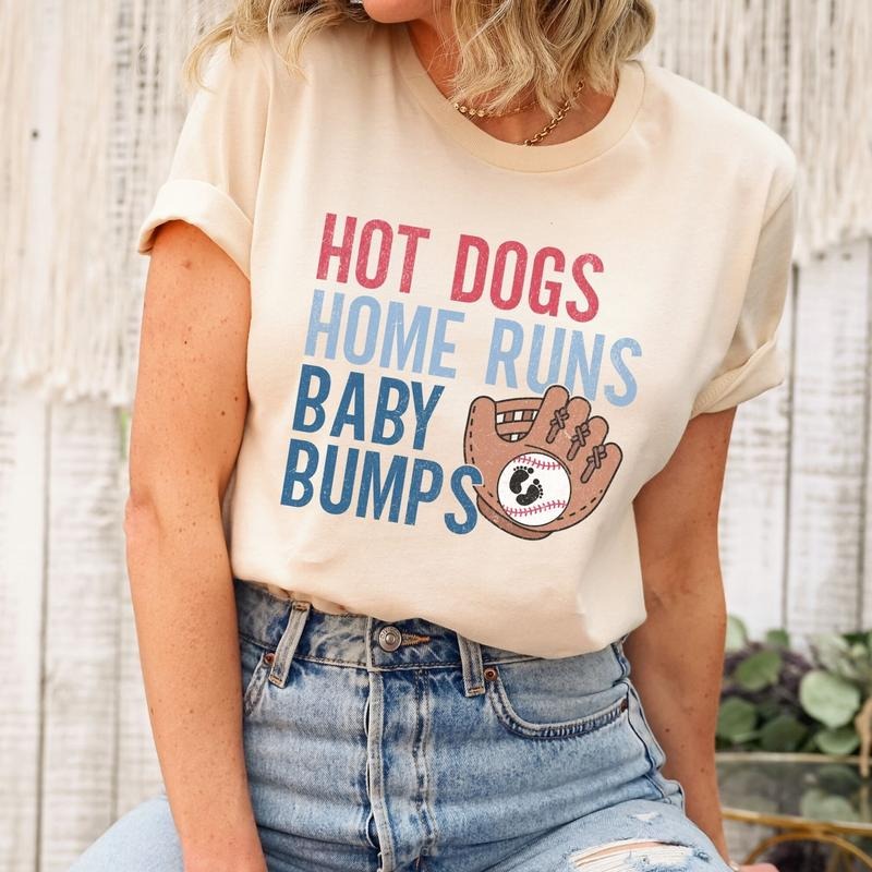 Baseball Pregnancy Announcement Shirt, Game Day Baby Reveal Maternity T-Shirt, Funny Baseball Reveal Tee, Im Pregnant Shirt for Baseball Fan