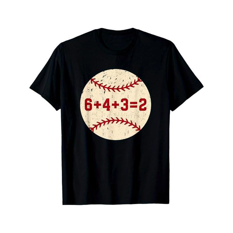 Baseball Printed, Men's Cotton Graphic T-shirt, Casual Short Sleeve Crew Neck Gamer T-shirt, Men's Tee For Outdoor made in usastyle{n002}2