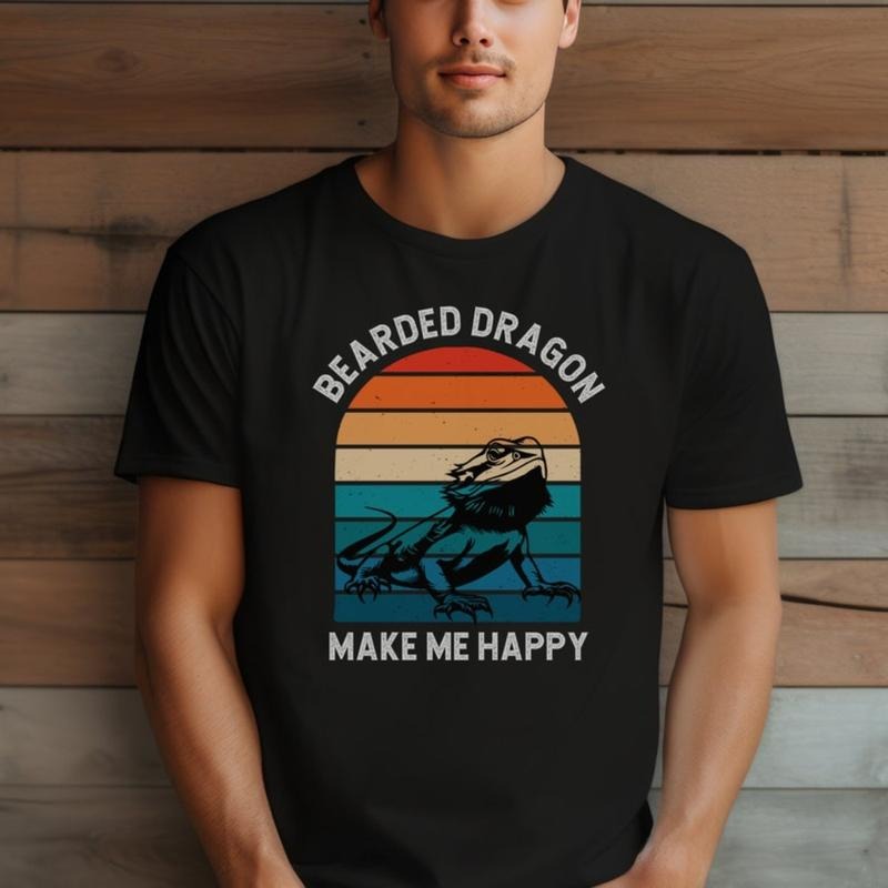 Bearded dragon Shirt for men and women, Pet Reptile Lover Gift, Funny Lizard T-Shirt, Cute Bearded Dragon Tee, Beardie Mom and Dad made in usa