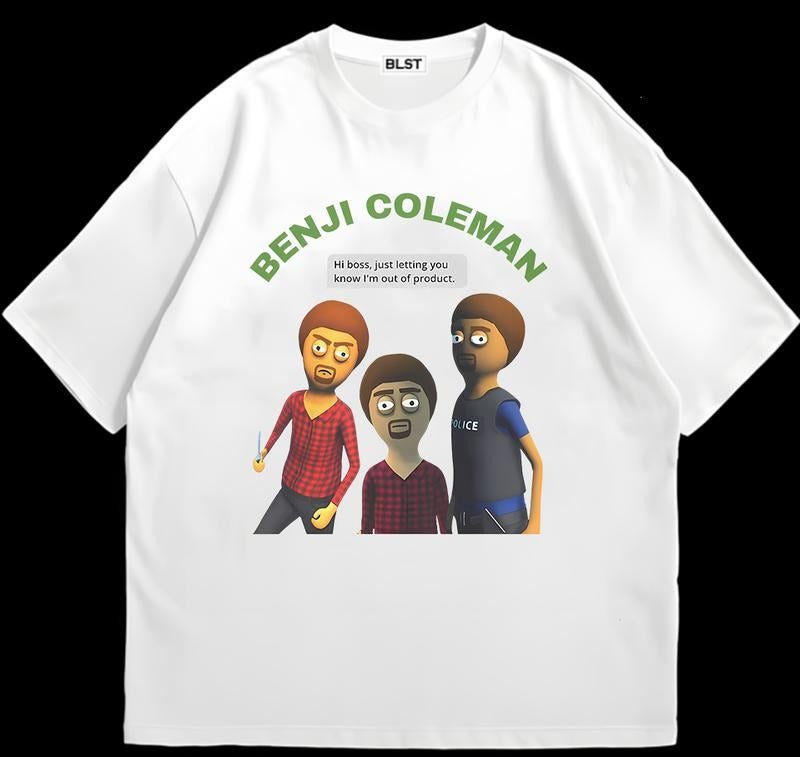 Benji Coleman T-Shirt Sustainable Cotton Retro Design Retro 90s Vintage