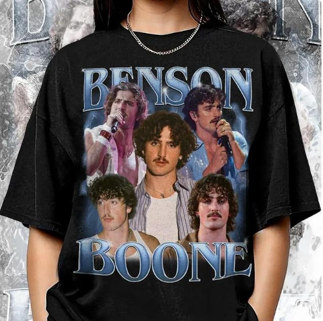 Benson Boone Vintage Tee - Retro 90s Fan Merch - Grab Now! Cotton Fabric