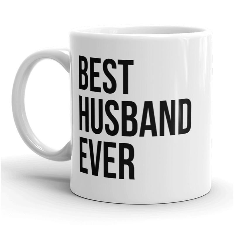Best Husband Ever Mug Funny Fathers Day Coffee Cup - 11oz Funny Coffee Mugs Ceramic Printed Drinkware Cup