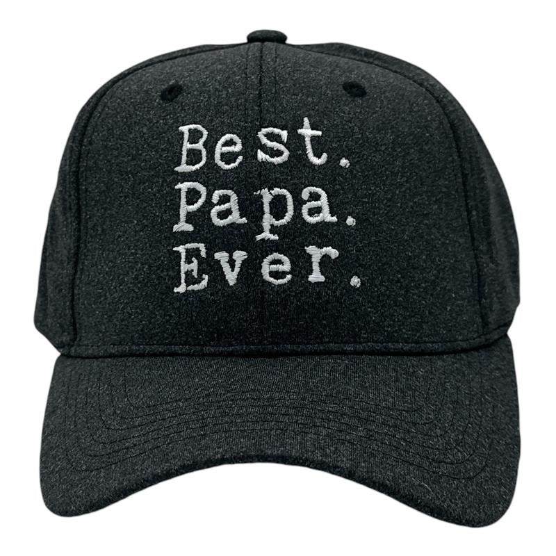 Best Papa Ever Hat Funny Sarcastic Fathers Day Novelty Cap Funny Hats Dad Joke Funny Sarcastic Novelty Caps for Men Black - Standard
