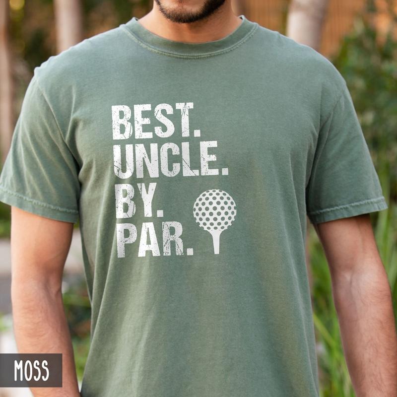 Best Uncle By Par Funny Golf Gift For Uncle New Baby Announcement Uncle Birthday Or Christmas Cool Uncle Golf Lover Hoodie, T-shirt and sweater