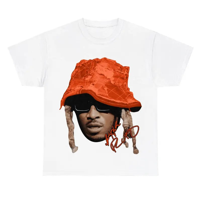 Big Face Orange Future Cute Graphic Shirt
