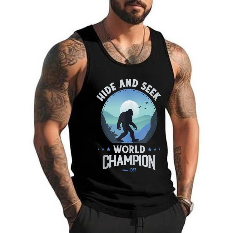 Bigfoot Hide and Seek Bigfoot Hide and Seek Champion Unisex Tank Top, Cotton, Size S-3XL