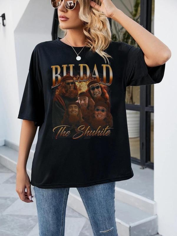 Bildad The Shuhite 90s Shirt, Rock Tour 2024, Bootleg Movie Tshirt, Bildad The Shuhite, Good Omens 2, Crowley Good Omen Shirt, Unisex T-Shirt, Gifts For Female Male, Short Sleeve Tee Shirt, Gifts For Birthday