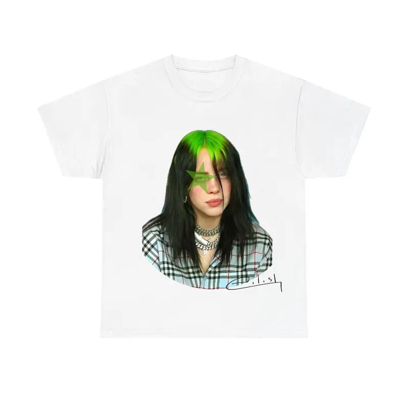 Billieee Green Star Shirt, Tour 2025 Fan Tee