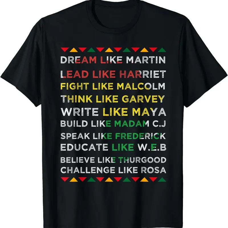 Black History Shirt Black History Month African American T-Shirt | Unisex cotton tee Gifts, Crewneck